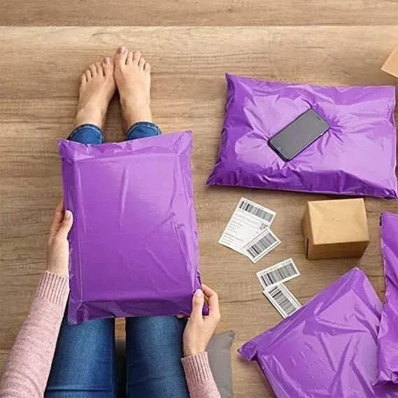 Coloured Mailing Bags Plastic Post Seal Waterproof Strong Parcel All Sizes UK