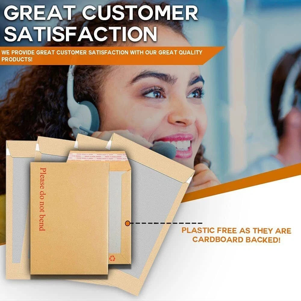 100 C4 A4 Brown Manilla Envelopes 324x229mm Self Seal 90gsm Strong *OFFER*