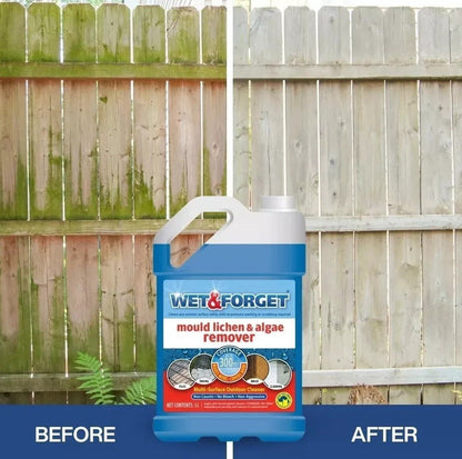 Wet & Forget 5L Outdoor Cleaner | Mould Algae Lichen Remover No Scrub Biocide UK