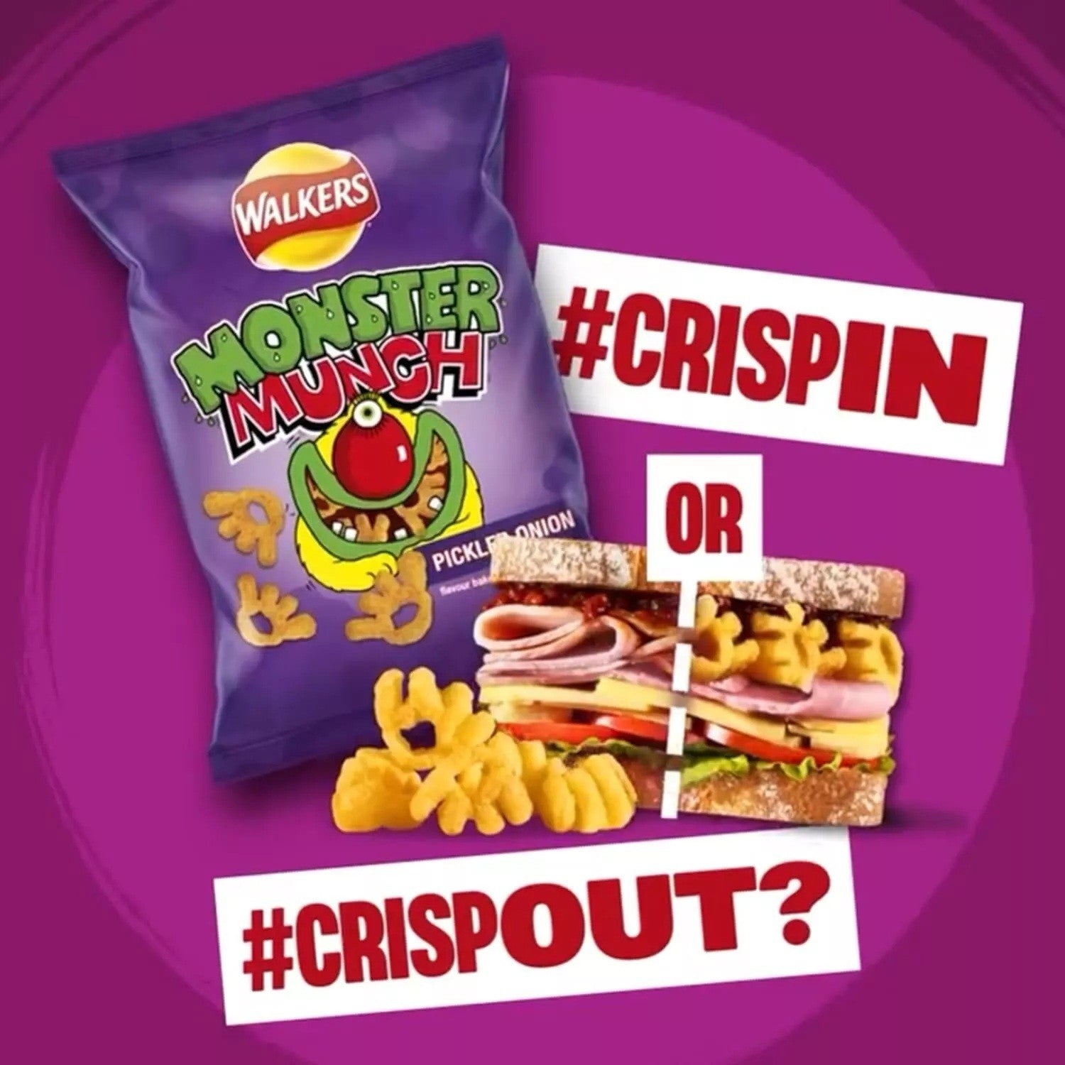 Walkers Wotsits Quavers Monster Munch Variety Crisps Snack Box Pack of 60 Mix UK