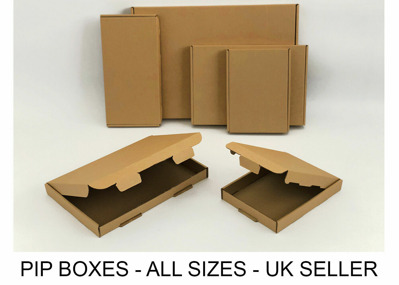 ROYAL MAIL PIP LARGE LETTER MAIL CARDBOARD POSTAL BOXES BROWN SIZE C4 C5 C6 DL