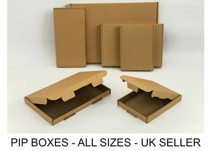 ROYAL MAIL PIP LARGE LETTER MAIL CARDBOARD POSTAL BOXES BROWN SIZE C4 C5 C6 DL