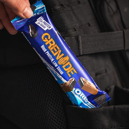 12x Grenade Protein Bars 60g High Protein Low Sugar Snack Oreo Bar 21g Protein