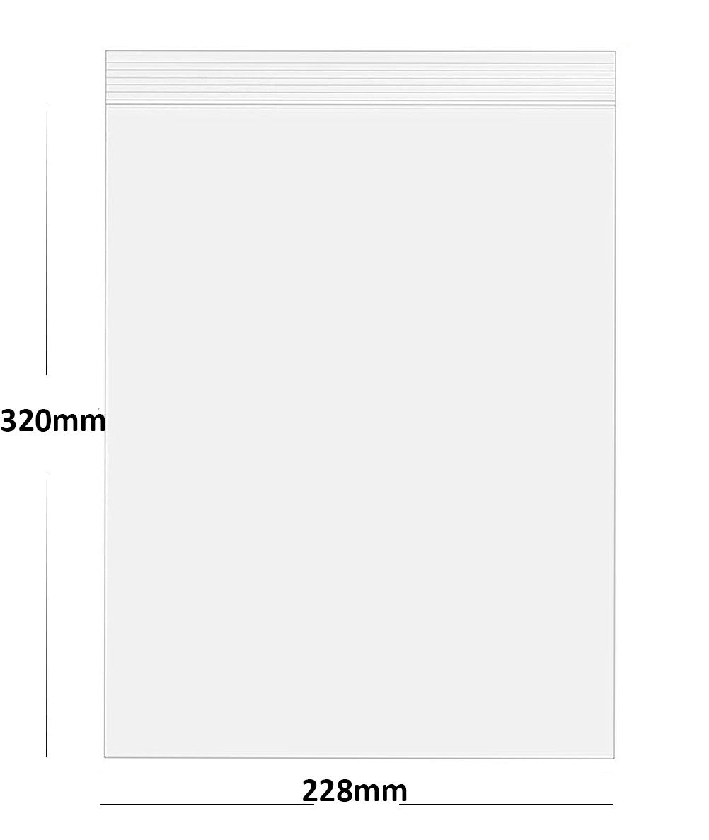 Grip Seal Bags Self Resealable Clear Polythene Poly Plastic Zip Lock All Sizes