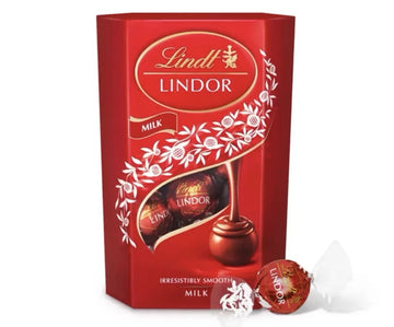 Lindt Lindor Milk Chocolate And Assorted Chocolate Truffles, 4 X200g