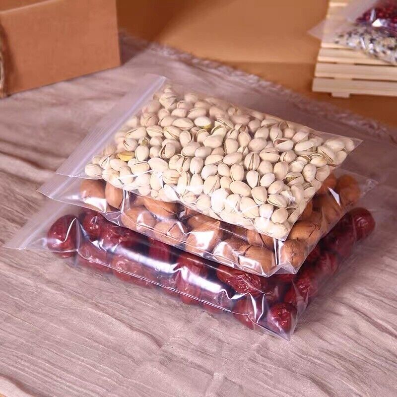 Grip Seal Bags Self Resealable Clear Polythene Poly Plastic Zip Lock All Sizes