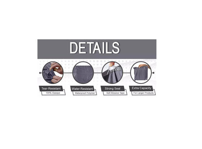 50 Grey Postal Mailing Bags 10x14 Inch 250x350mm Self Seal Postage Parcel Bags