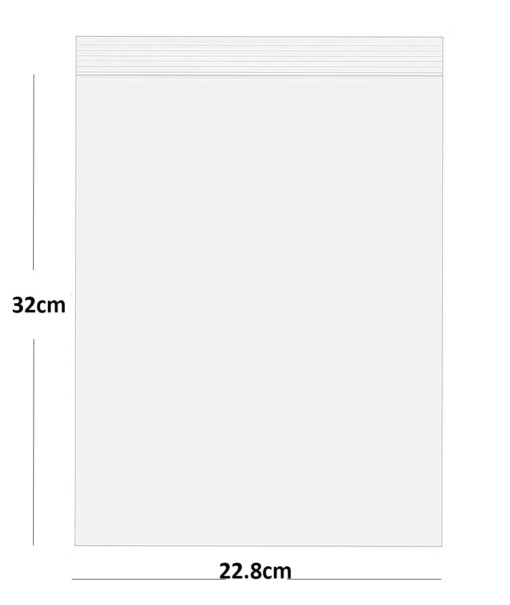 Grip Seal Bags Self Resealable Clear Polythene Poly Plastic Zip Lock All Sizes